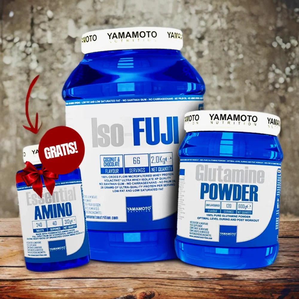 ISO-Fuji 2000g / Glutamine Powder 600g + Free Essential Amino 240