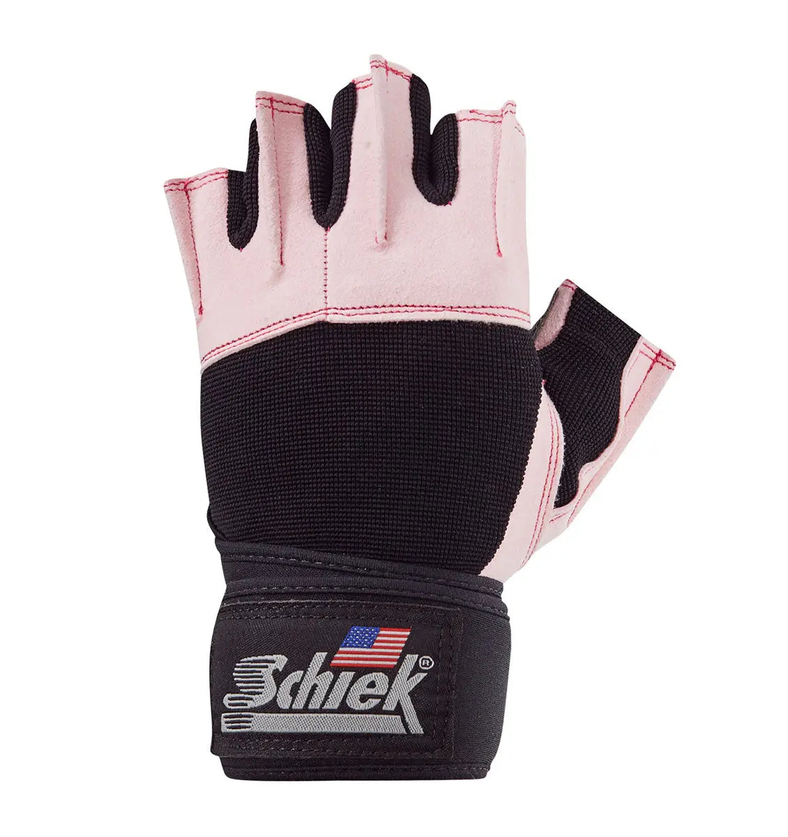 Schiek Lifting Gloves Platinum Series with Wrists Wraps (Model 540P Pink)