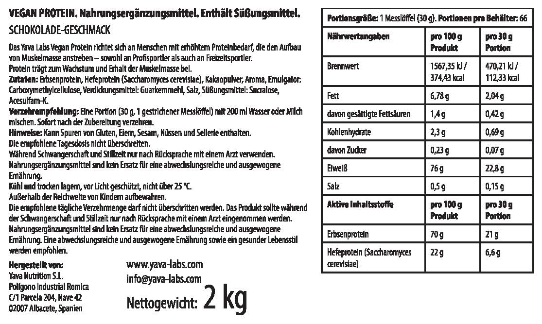 Yava Labs Vegan Protein